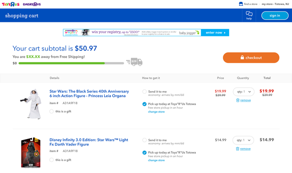 Cart & Checkout redesign